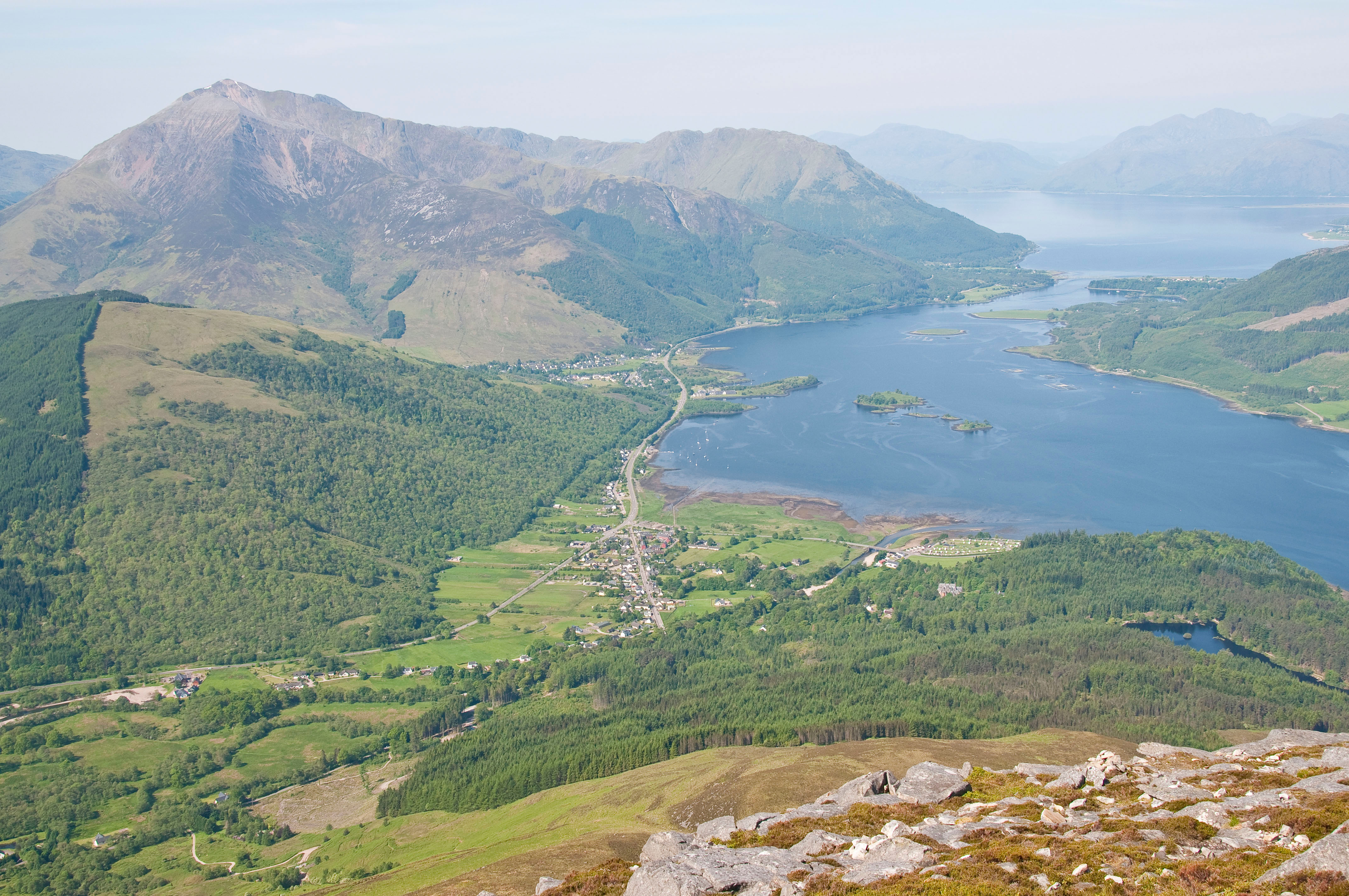 Glencoe valley with dramatic mountains and glen landscape