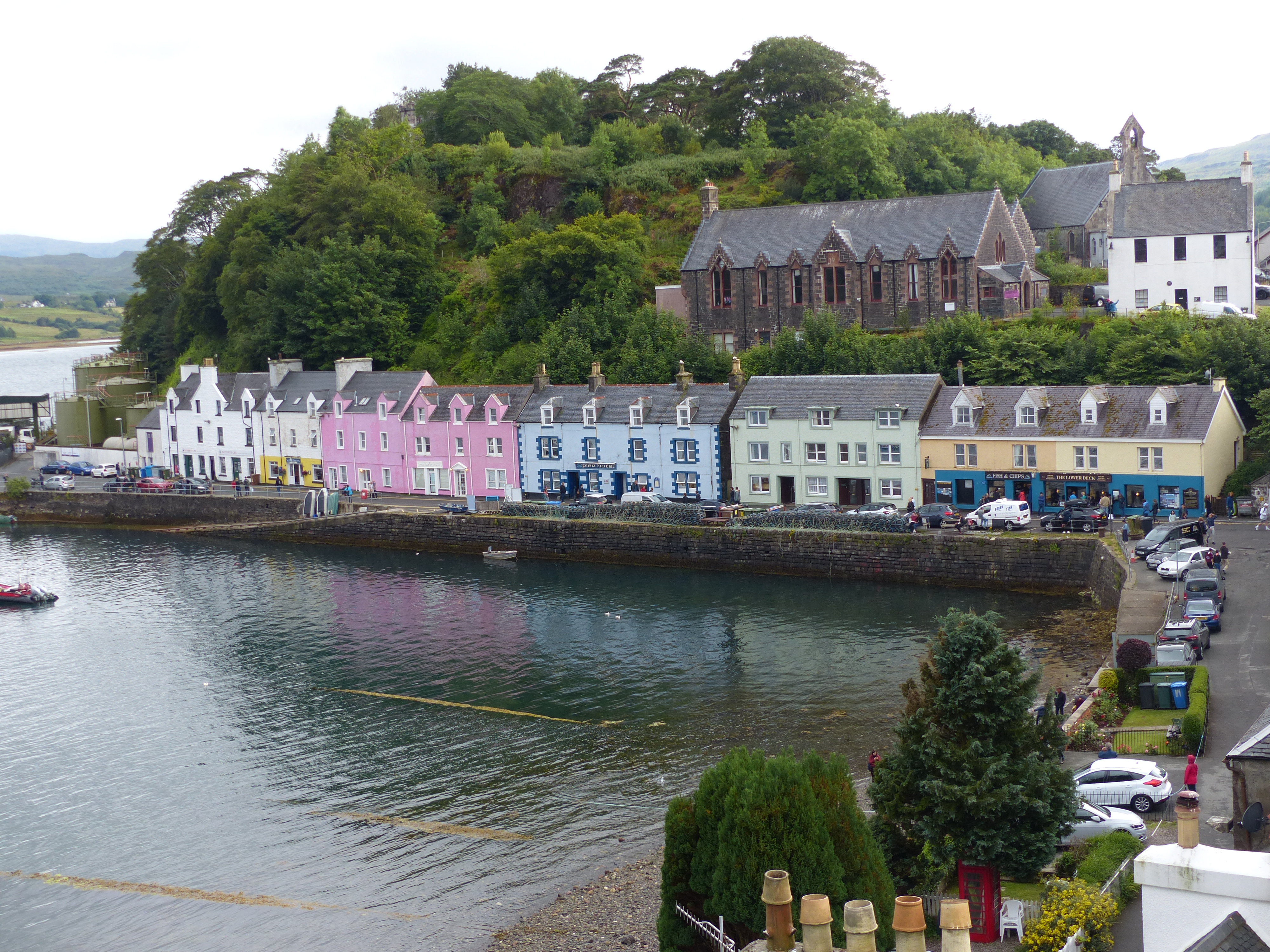 Isle of Skye dramatic landscape with mountains and coastline